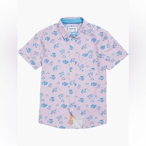 Kids Pink and Blue Patterned Stanley Shirt by SC